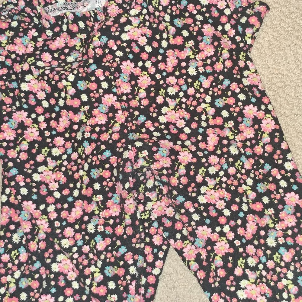 Girls Super Soft Floral Leggings 14/16
